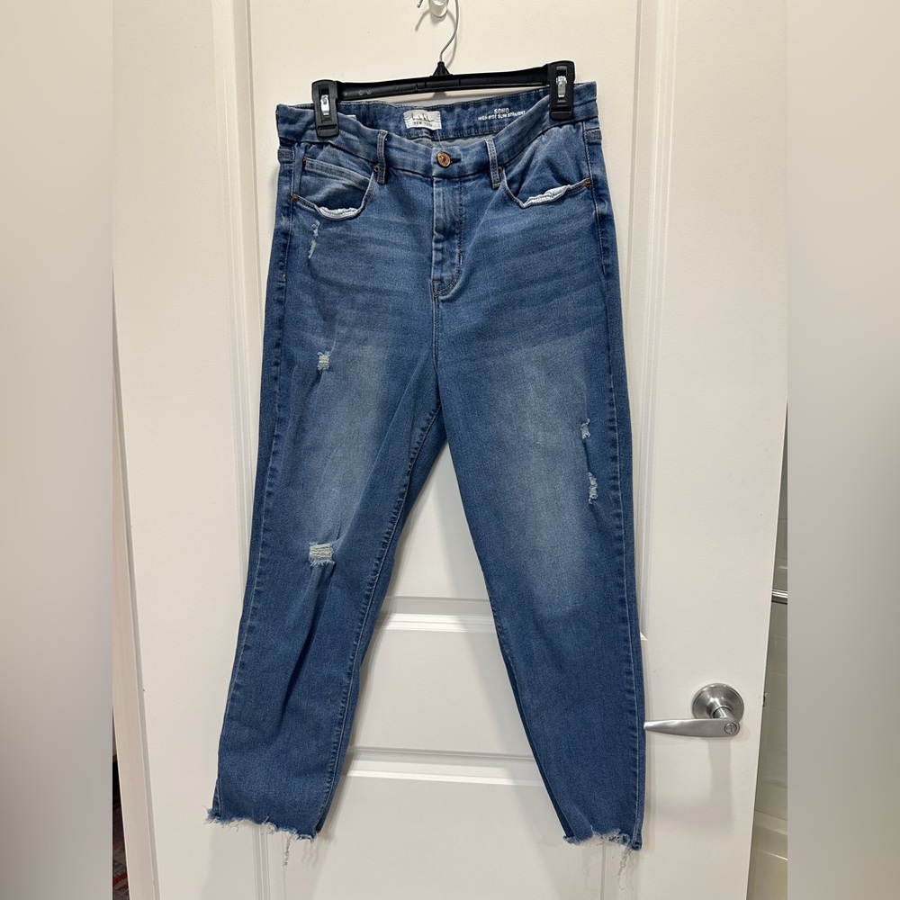 Nicole Miller SOHO High Rise Straight Leg Jeans